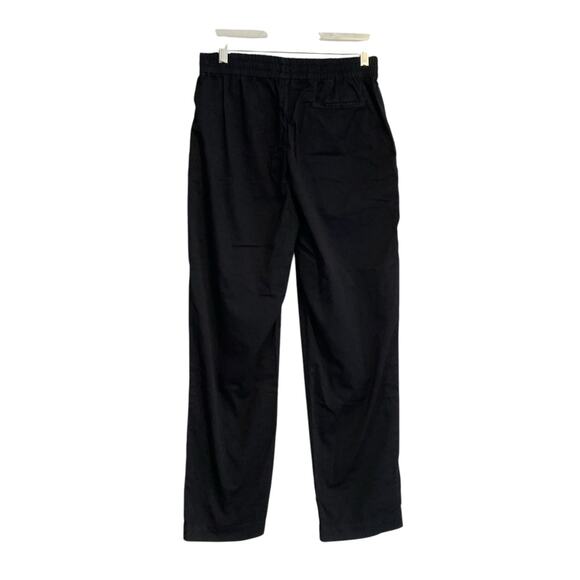 Everlane Black Cotton Elastic Waist Loungewear Loose Fit Curvy Pants Size 4 - Picture 2 of 16